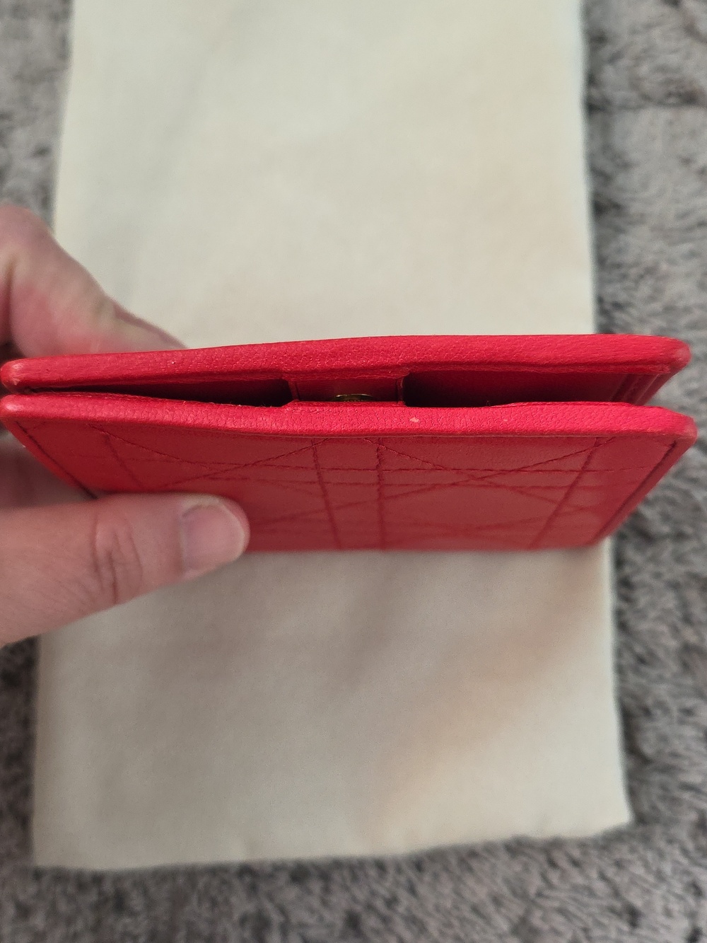 Dior Red Quilted Leather Wallet - Picture 4 of 13